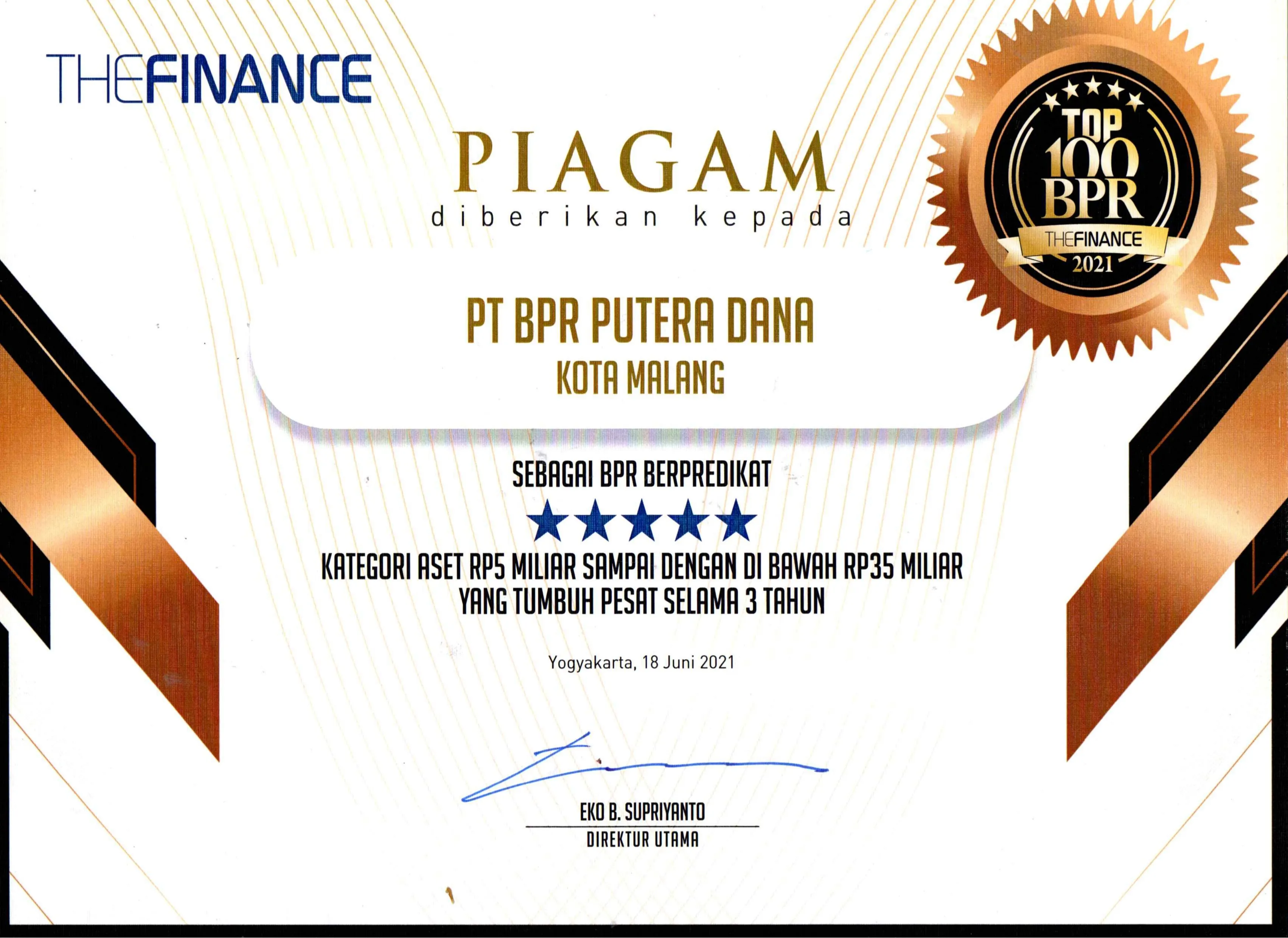 Awal Pencapaian Gemilang di Ajang The Finance 2021