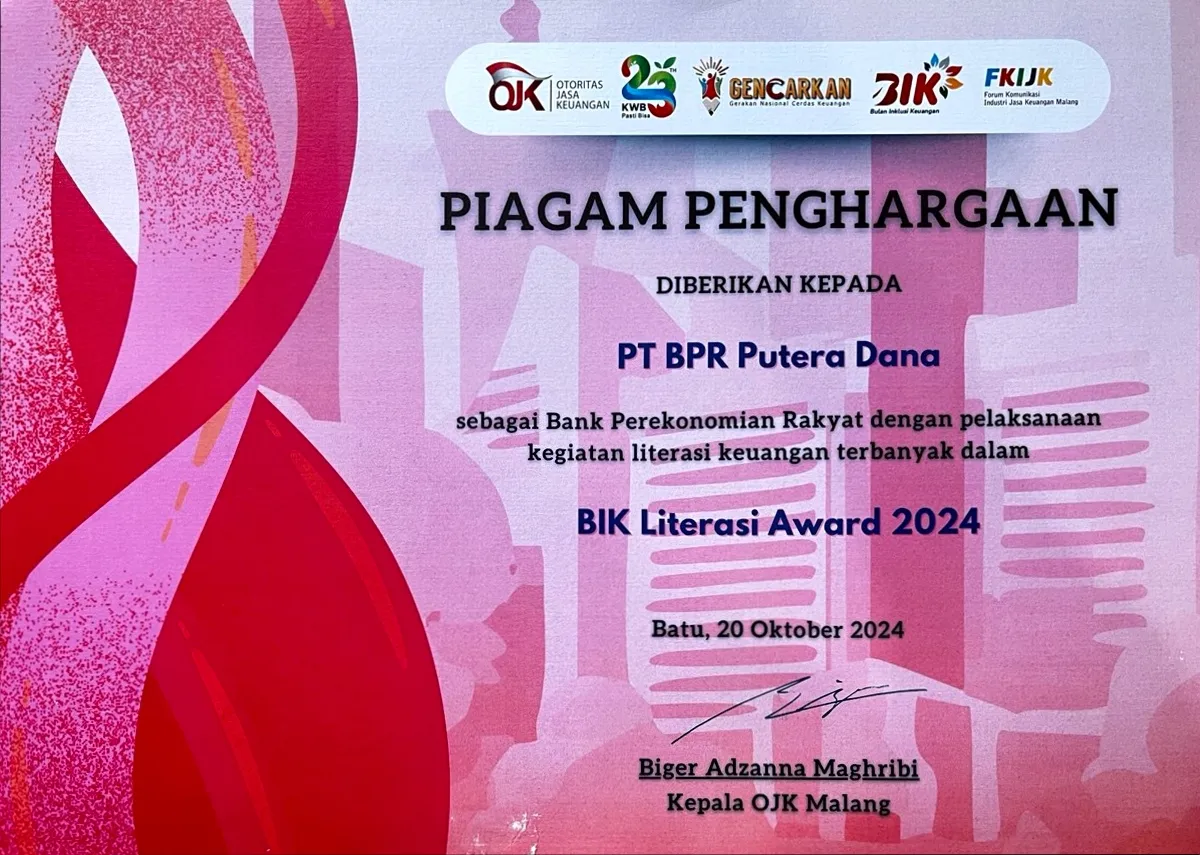 Dedikasi Meningkatkan Literasi Keuangan Raih BIK Literasi Award 2024